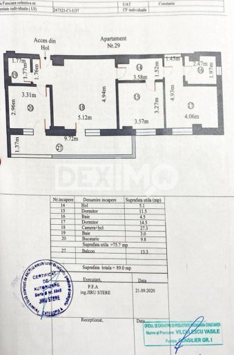 Apartament 3 Camere - Zona Tomis Plus - Loc De Parcare