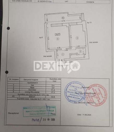 Apartament 2 Camere - Statiune Mamaia  - Vedere Laterala La Lac - Mobilat/Utilat