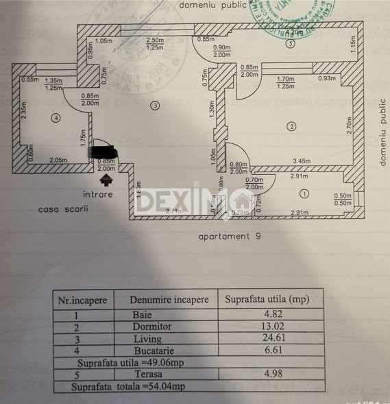 Apartament 2 Camere - Zona Kamsas - Etaj 1 - Gaze