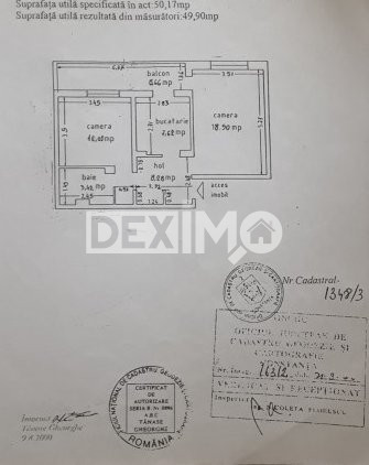 Apartament 2 Camere - Zona KM 5 - Parter - Balcon