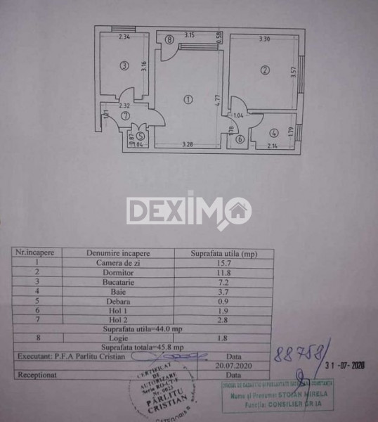 Apartament 2 Camere - Zona Tomis Nord - Parter 