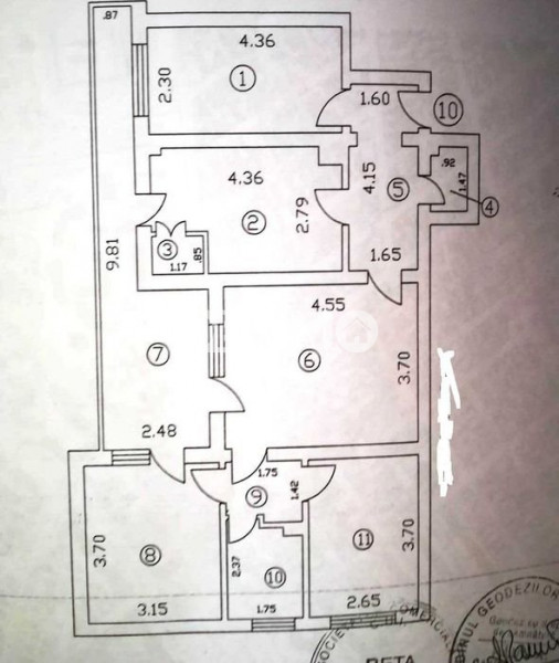 Apartament 4 camere - Zona Tomis II - Gaze