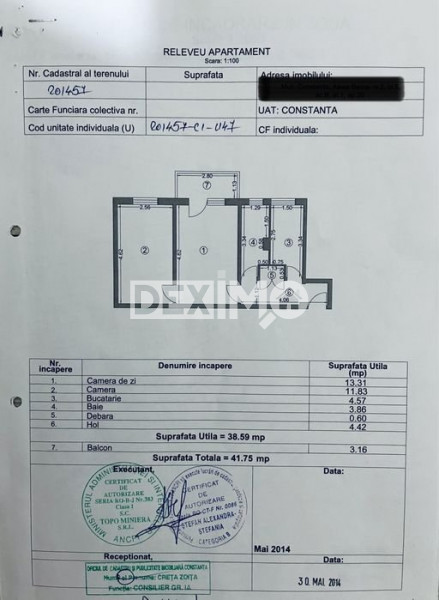 Apartament 2 Camere - Zona Inel II - Etaj 1 - Mobilat/Utilat