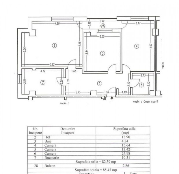 Apartament 3 Camere - Zona Compozitori - Mobilat/Utilat - Loc De Parcare