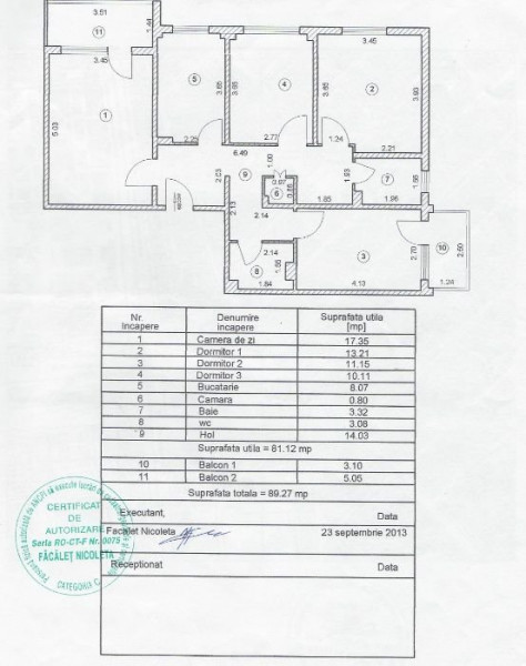 Apartament 4 Camere Decomandate - Zona Casa De Cultura - Etaj 4 - Izolat