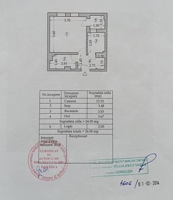 Garsoniera - Zona Inel II - Balcon - Etaj 4