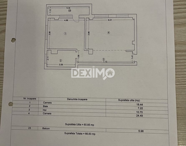 Apartament 2 Camere - Zona Tomis Plus -  Centrala Pe Gaze - Loc de Parcare