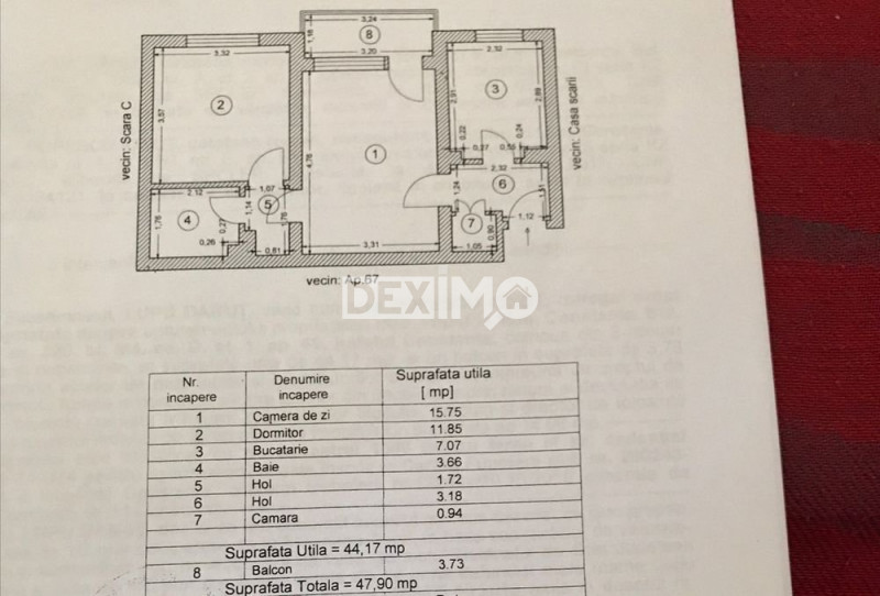 Apartament 2 Camere - Zona Tomis III - Mobilat/Utilat - Centrala Pe Gaze