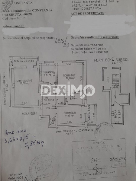 Apartament 3 camere - Zona Tomis Nord - Mobilat/Utilat